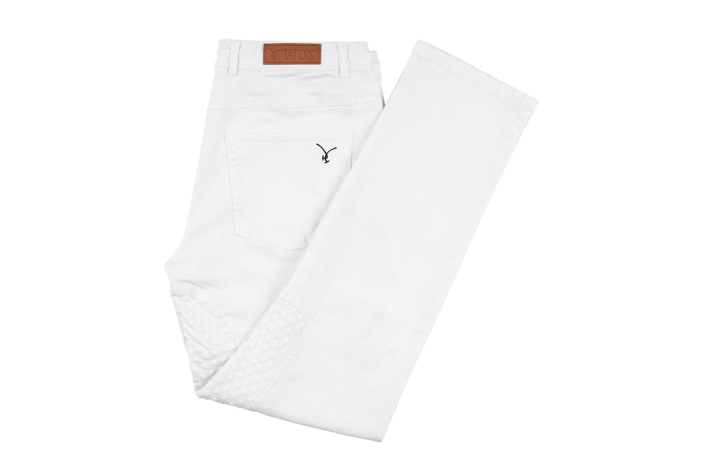 TATO'S Performance Polo Jeans -White - TATO'S MALLETS