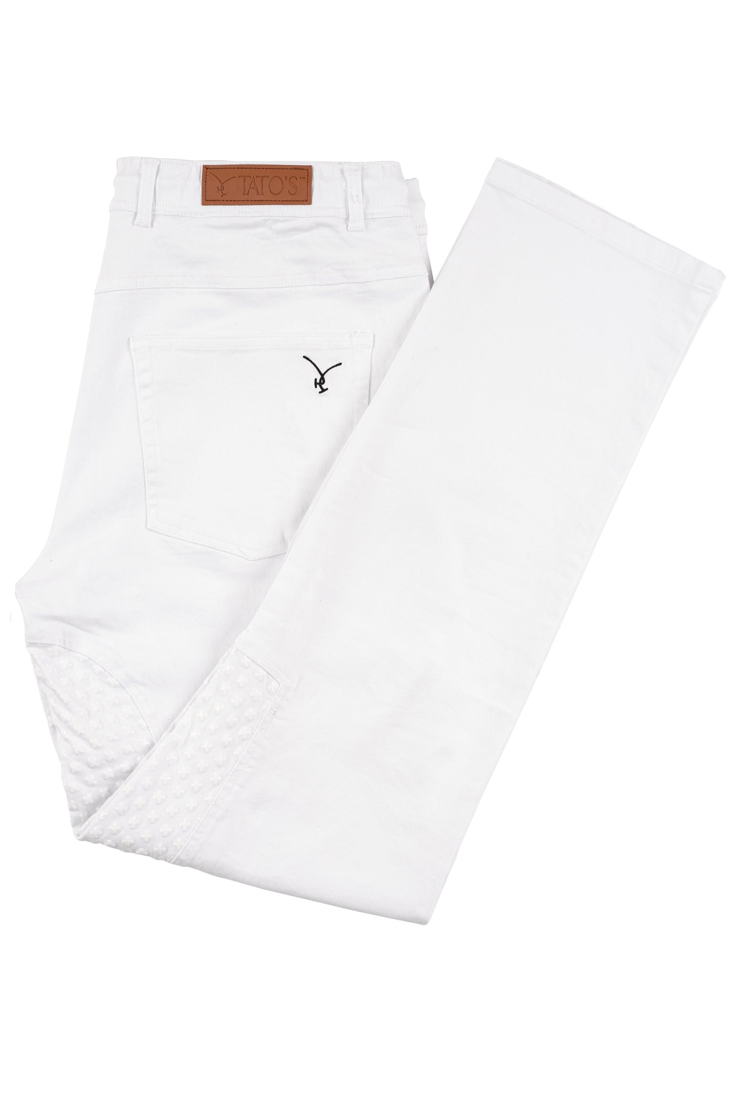 TATO'S Performance Polo Jeans -White - TATO'S MALLETS