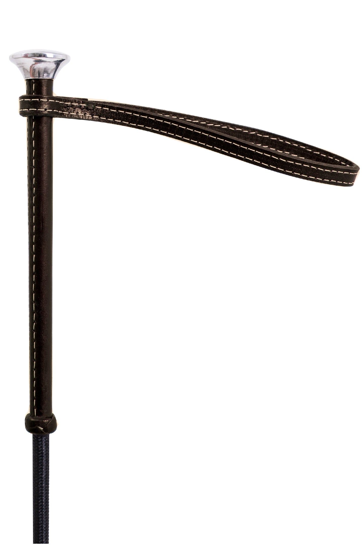 Whip - Leather Handle with Metal Knob - TATO'S MALLETS