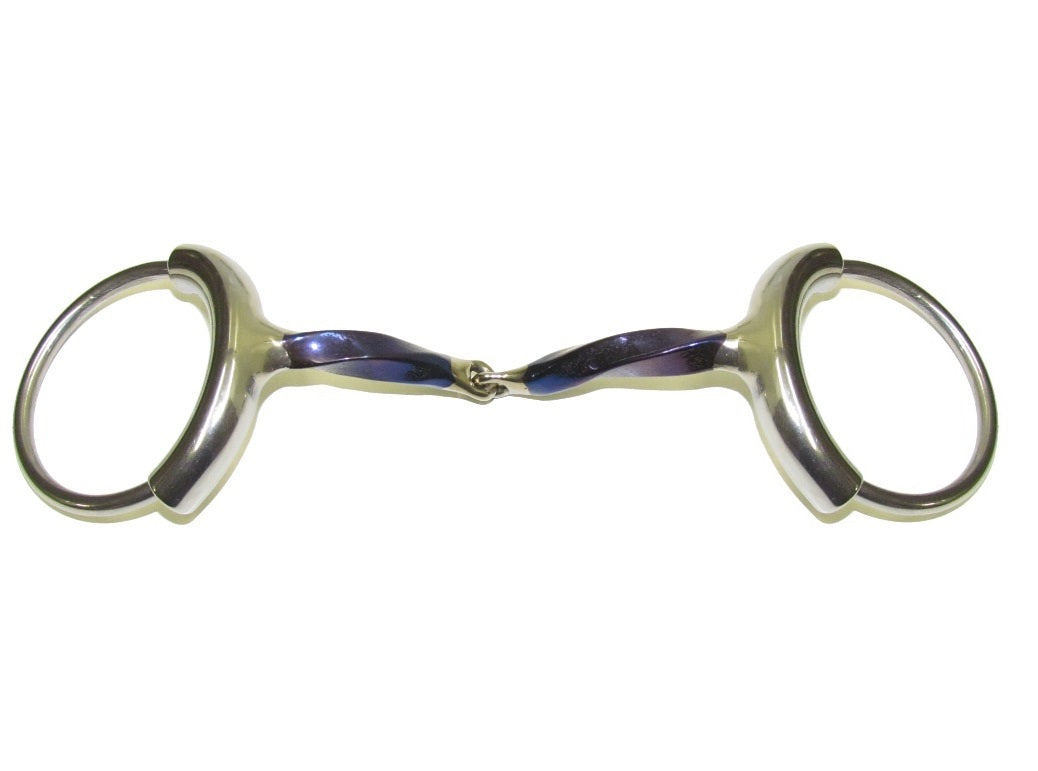 Bombers Loose Ring Tube Snaffle Square Twist - TATO'S MALLETS
