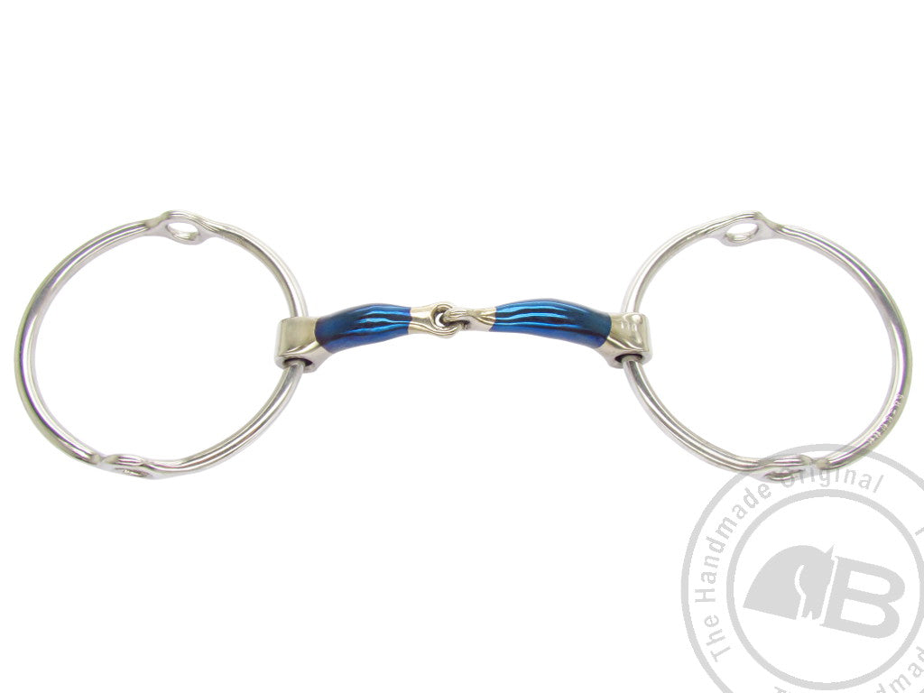 Bombers Big Ring Gag Snaffle Lock Up - TATO'S MALLETS