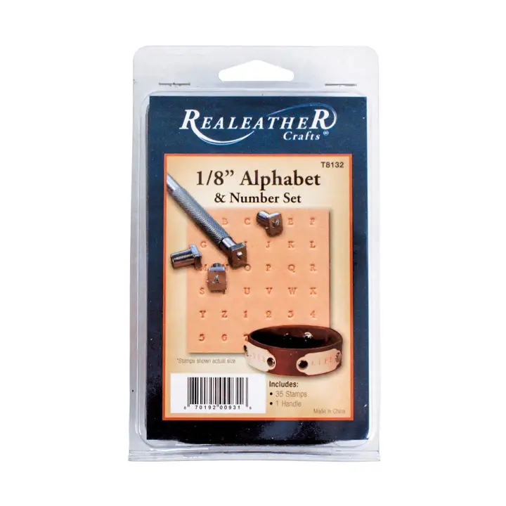 Leather Stamp Kit - 1/8" Alphabet / Number Set - TATO'S MALLETS