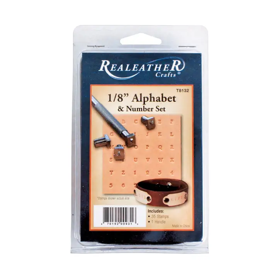 Leather Stamp Kit - 1/8" Alphabet / Number Set - TATO'S MALLETS