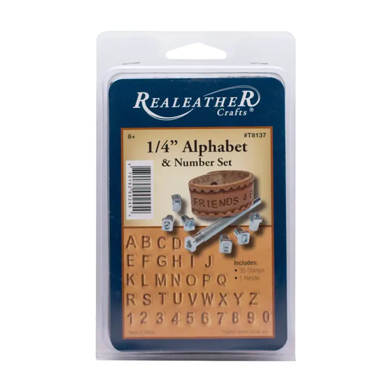 Leather Stamp Kit - 1/4" Alphabet / Number Set - TATO'S MALLETS