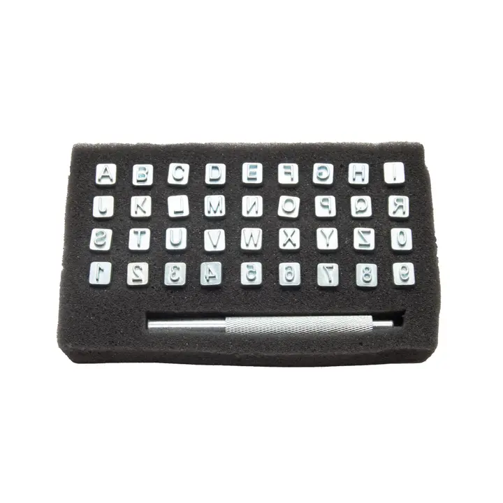Leather Stamp Kit - 1/4" Alphabet / Number Set - TATO'S MALLETS