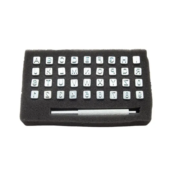 Leather Stamp Kit - 1/4" Alphabet / Number Set - TATO'S MALLETS
