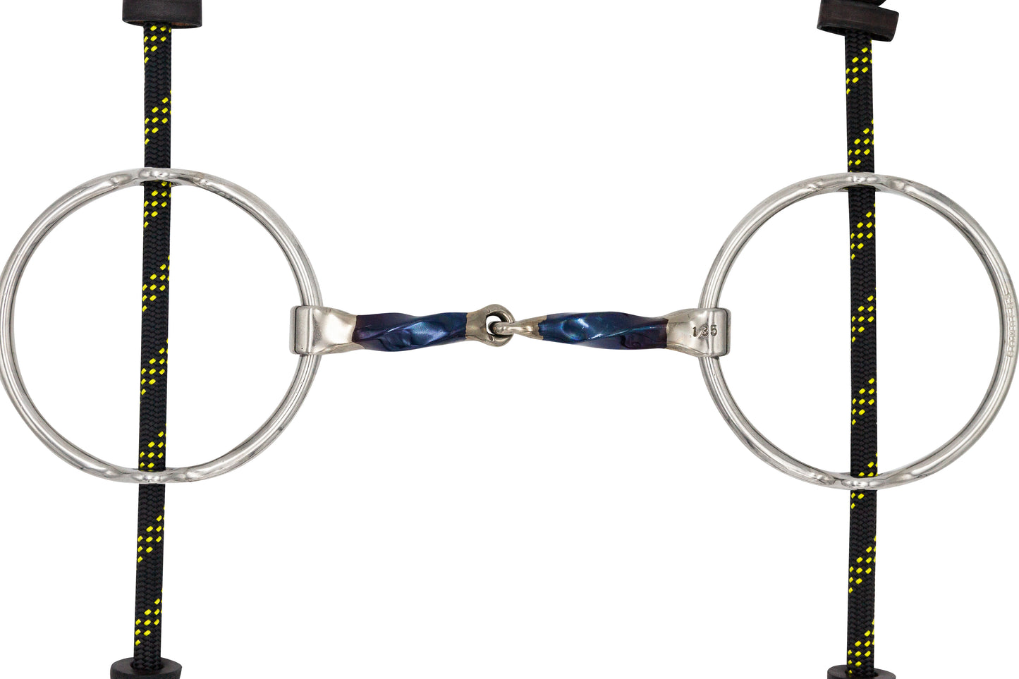 Bombers Big Ring Gag Snaffle Square Twist - TATO'S MALLETS