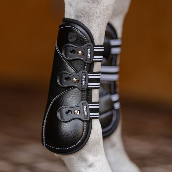 EquiFit D-Teq  Front Boot Black - TATO'S MALLETS