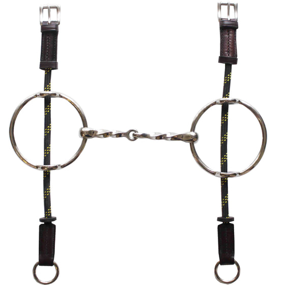 Standard Big Ring Gag Snaffle Square Twist - TATO'S MALLETS