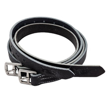  English Black Buffalo Stirrup Leathers - TATO'S MALLETS