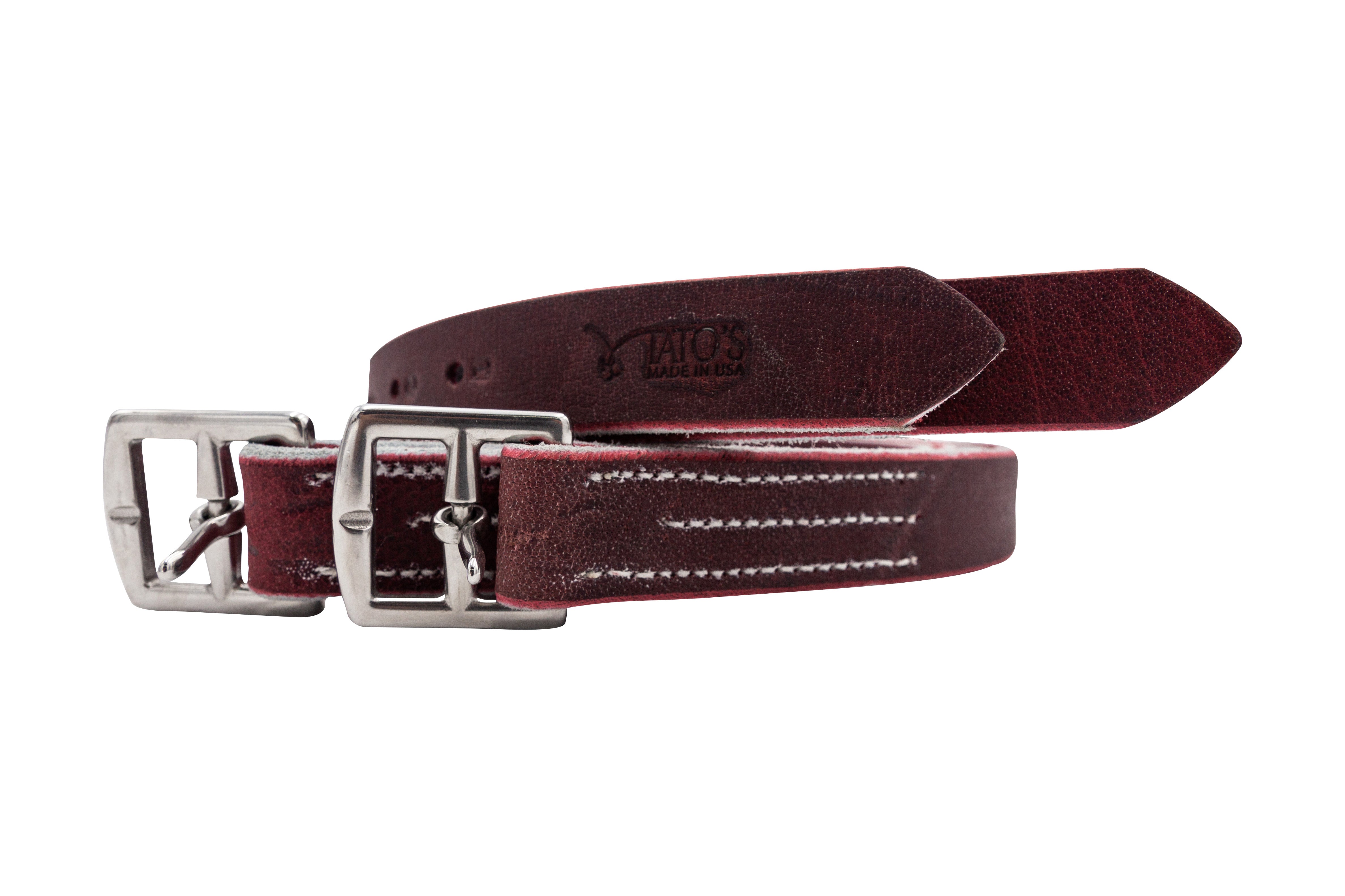 English Red Buffalo Stirrup Leathers secondary