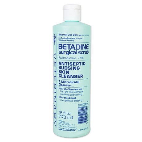 Betadine Surgical Scrub 7.5% 16oz - TATO'S MALLETS
