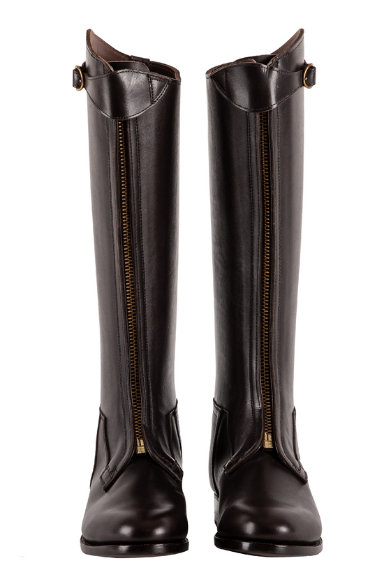 Front Zipper Polo Boots Custom
