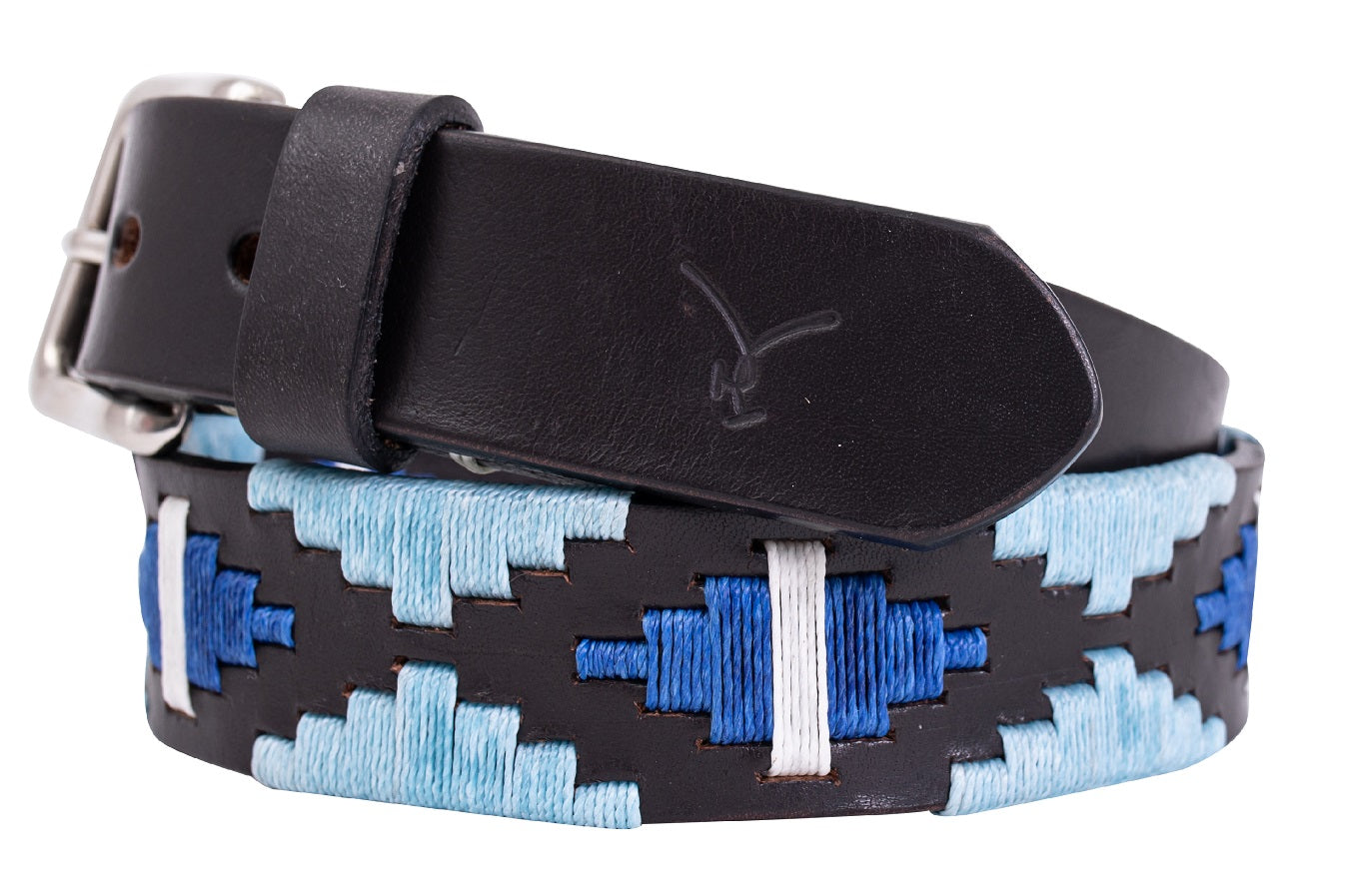 Polo Belt - Ocean Blue on Baby Blue - TATO'S MALLETS