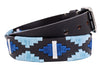 Polo Belt - Ocean Blue on Baby Blue - TATO'S MALLETS