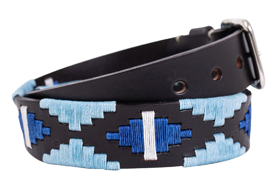 Polo Belt - Ocean Blue on Baby Blue - TATO'S MALLETS