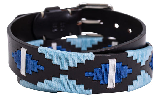 Polo Belt - Ocean Blue on Baby Blue - TATO'S MALLETS