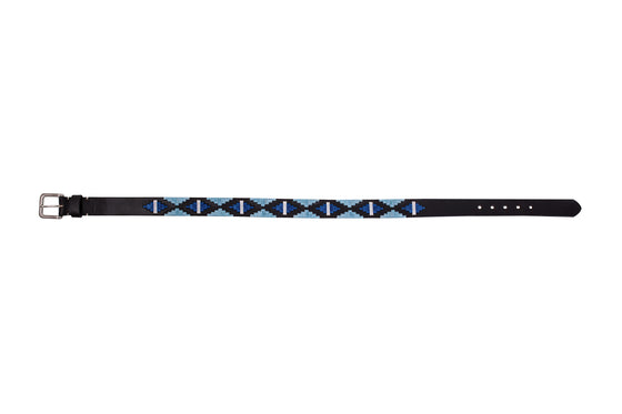 Polo Belt - Ocean Blue on Baby Blue - TATO'S MALLETS