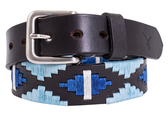 Polo Belt - Ocean Blue on Baby Blue - TATO'S MALLETS