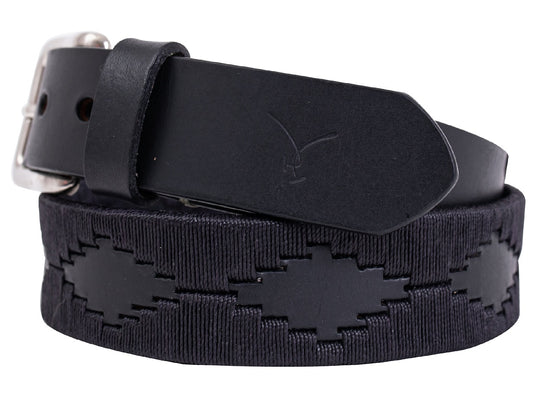 Polo Belt - Black on Black - TATO'S MALLETS