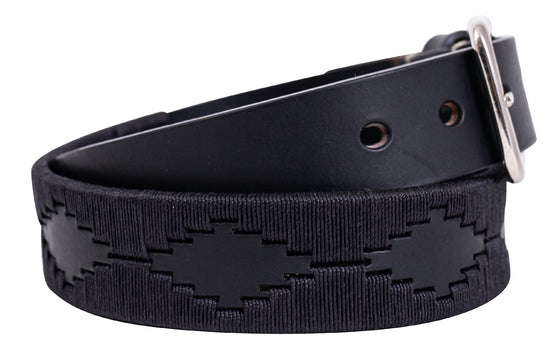 Polo Belt - Black on Black - TATO'S MALLETS