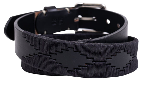 Polo Belt - Black on Black - TATO'S MALLETS