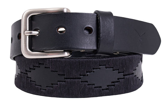 Polo Belt - Black on Black - TATO'S MALLETS