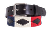 Polo Belt - Crimson Red, Navy Blue & Beige - TATO'S MALLETS