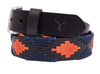 Polo Belt - Orange & Navy Blue - TATO'S MALLETS