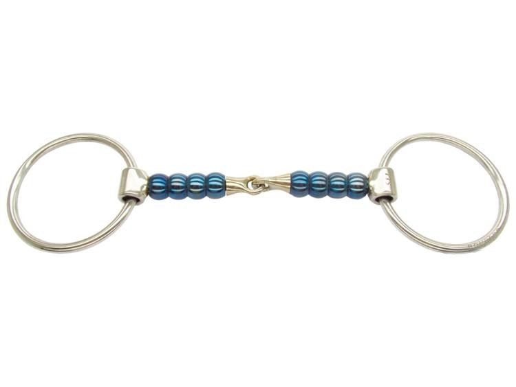 Bombers Loose Ring Cherry Roller Snaffle - TATO'S MALLETS