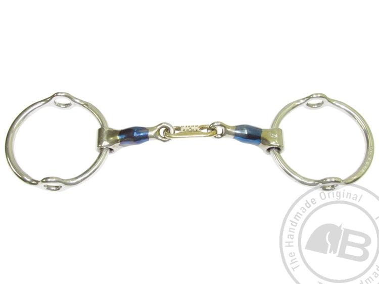 Bombers Medium Ring Gag Snaffle Control Plate - TATO'S MALLETS