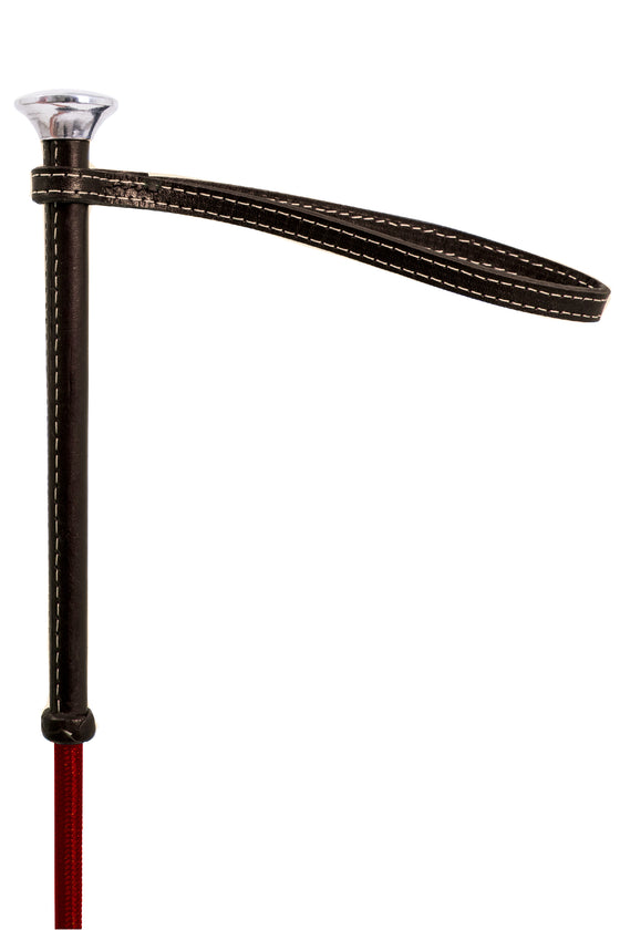 Whip - Leather Handle with Metal Knob - TATO'S MALLETS