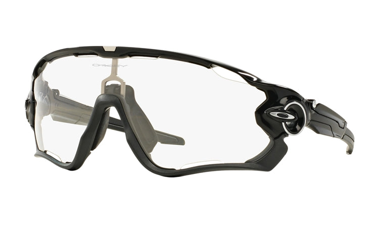 Jawbreaker Polished Black and Clear Black Iridium Photochromic Activated - TATO'S MALLETS