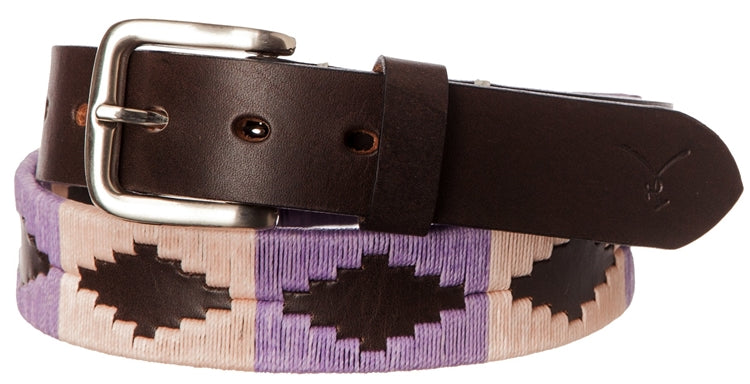 Polo Belt - Baby Pink & lavender - TATO'S MALLETS