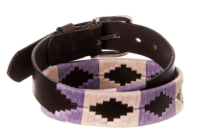 Polo Belt - Baby Pink & lavender - TATO'S MALLETS