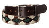 Polo Belt - Sand & Hunter Green - TATO'S MALLETS