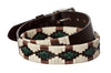 Polo Belt - Sand & Hunter Green - TATO'S MALLETS