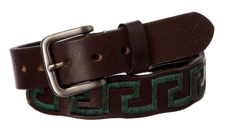 Polo Belt - Hunter Green Greek - TATO'S MALLETS