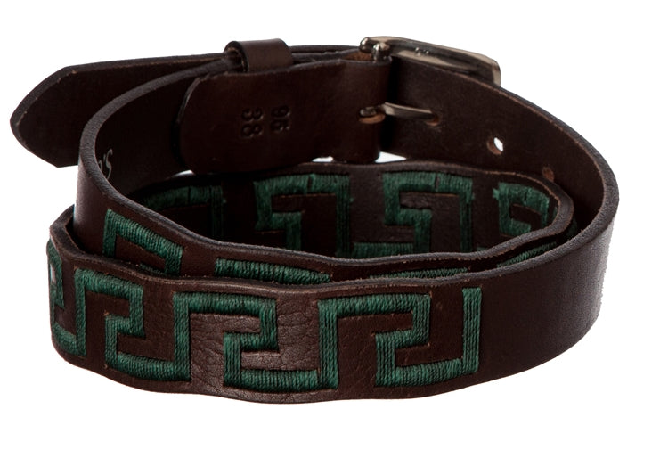 Polo Belt - Hunter Green Greek - TATO'S MALLETS