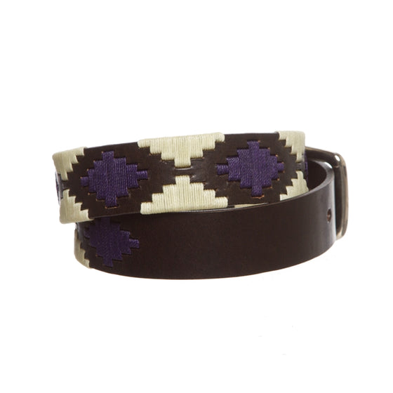 Polo Belt - Sand on Deep Purple - TATO'S MALLETS