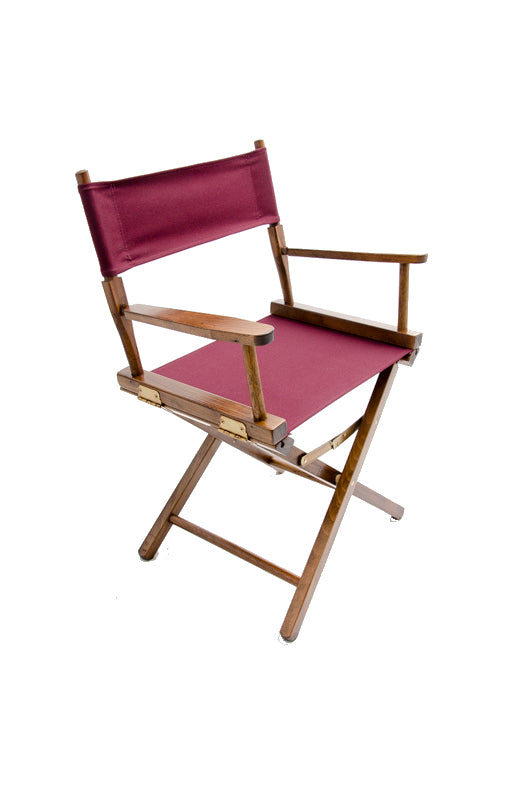 Director's Chair 18" - Walnut Finish - TATO'S MALLETS