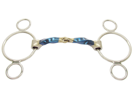 Bombers 3 Ring Snaffle Square Twist - TATO'S MALLETS