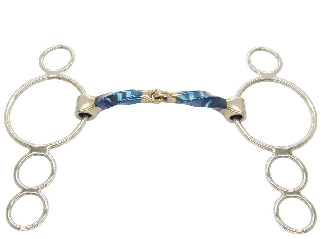 Bombers 4 Ring Snaffle Square Twist - TATO'S MALLETS